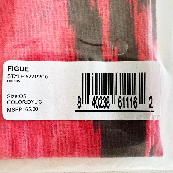 NWT Figue Dylan Ikat Coral Napkins - Picture 7 of 10